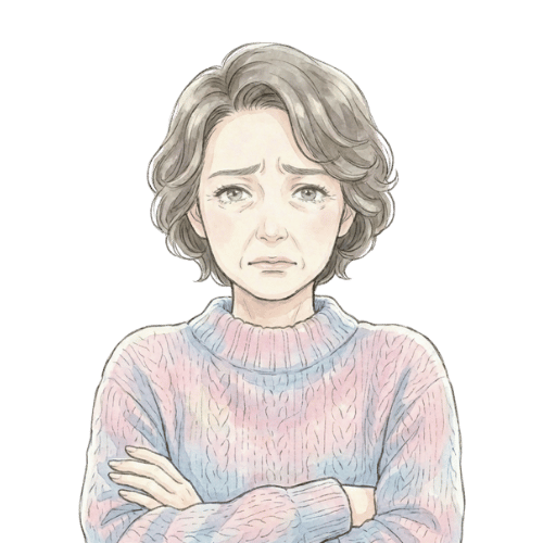 困っている人のイラスト